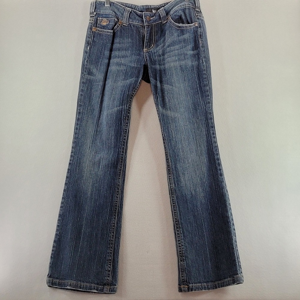 Touch by Alyssa Milano LA Lakers Bootcut Jeans Womens 30 Medium Wash Blue NBA